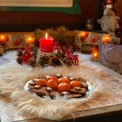 Tische für Familien- oder Firmenfeiern beim Cranger Weihnachtszauber 