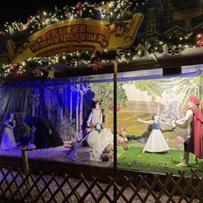 The enchanted forest at the Cranger Weihnachtszauber