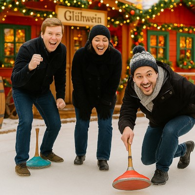 Eisstockschießen für Familien- oder Firmenfeiern beim Cranger Weihnachtszauber 